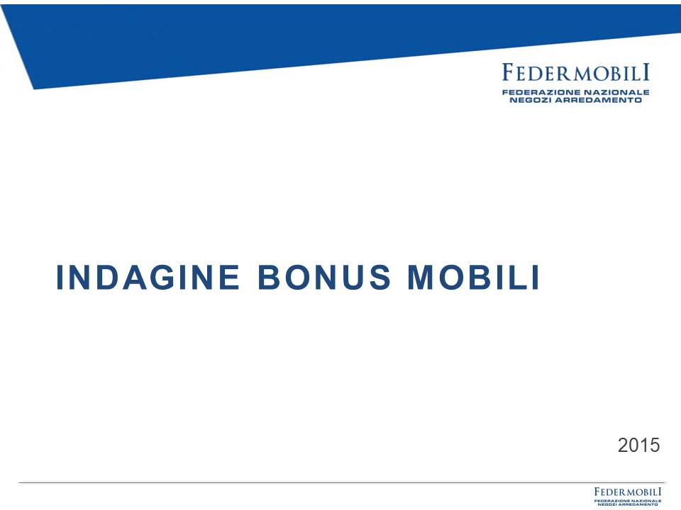 indagine bonus mobili 2015